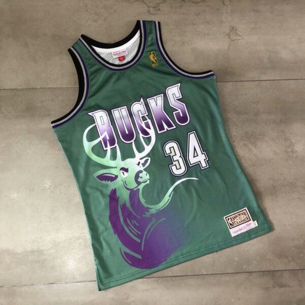 Ray Allen Milwaukee Bucks Throwback Jersey - Image 3