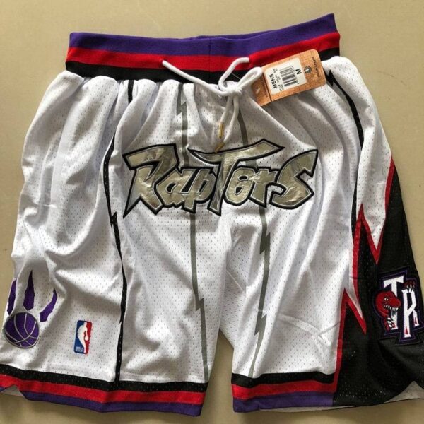 Toronto Raptors Throwback Basketball Shorts - Image 2