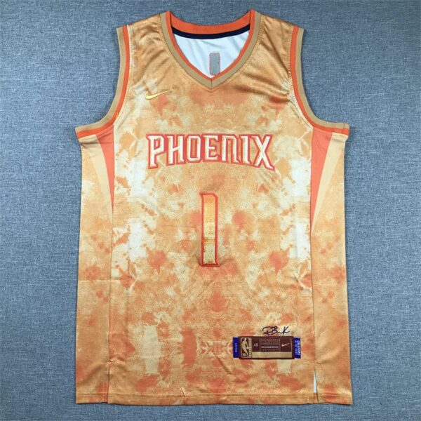 Devin Booker Orange Phoenix Suns Jersey