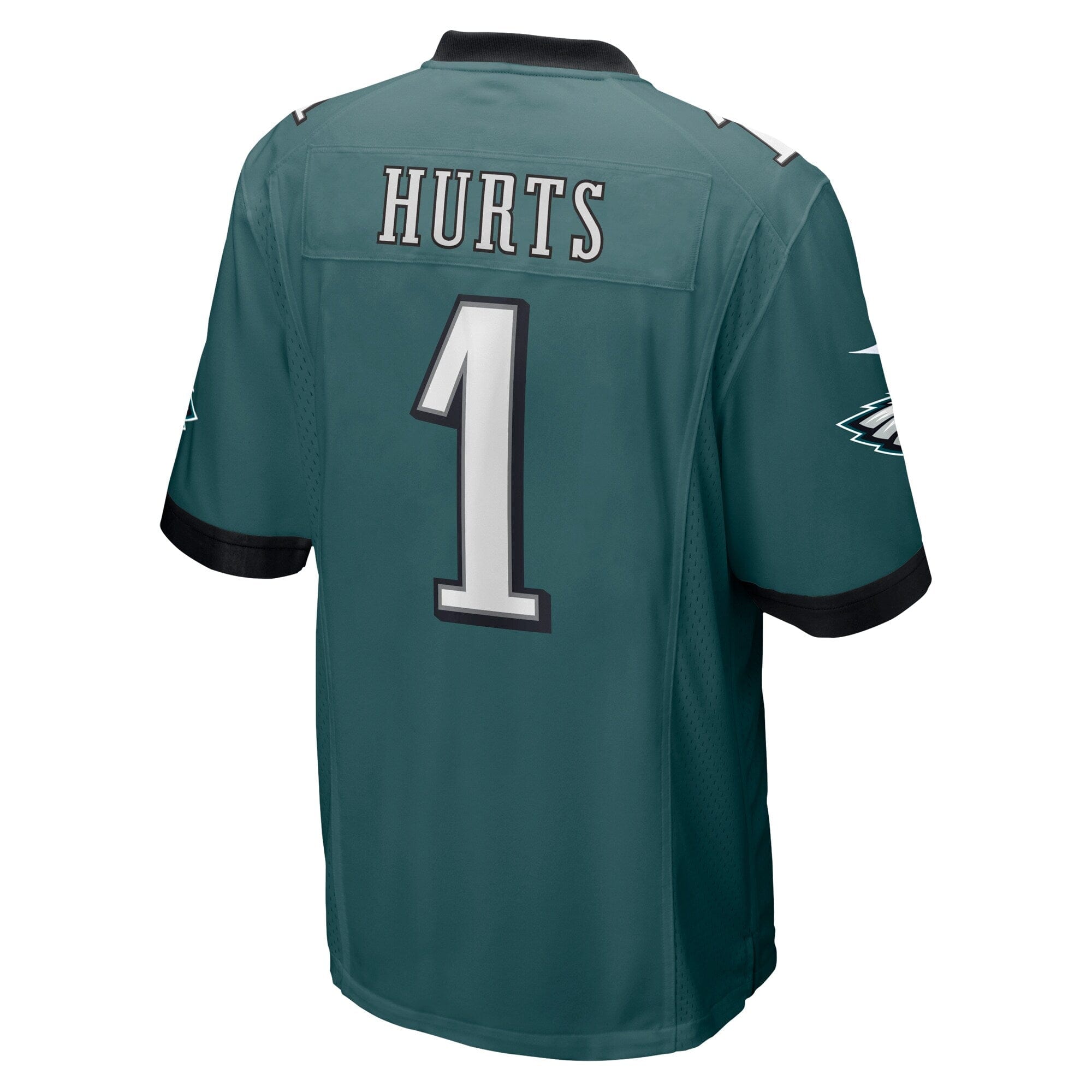Jalen Hurts Philadelphia Eagles Super Bowl LVII Patch Game Jersey - Midnight Green - Image 4