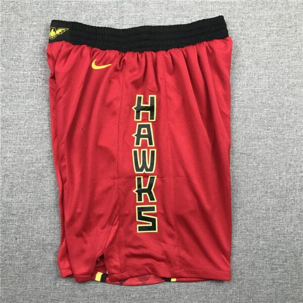 Men's Atlanta Hawks Red Basketball Retro Shorts - Image 4