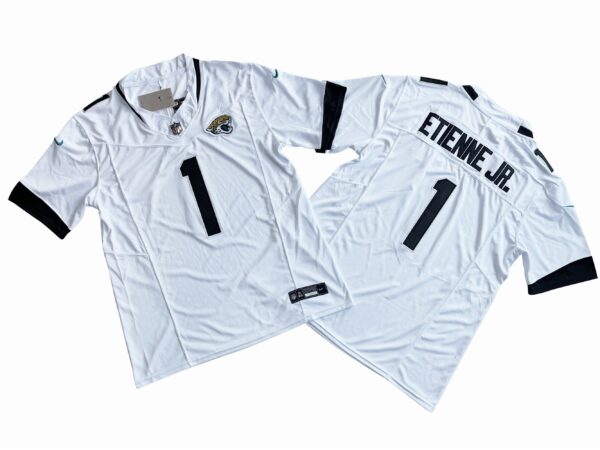 Jacksonville Jaguars 1# Travis Etienne Jr Nike Vapor F.U.S.E. Limited Jersey