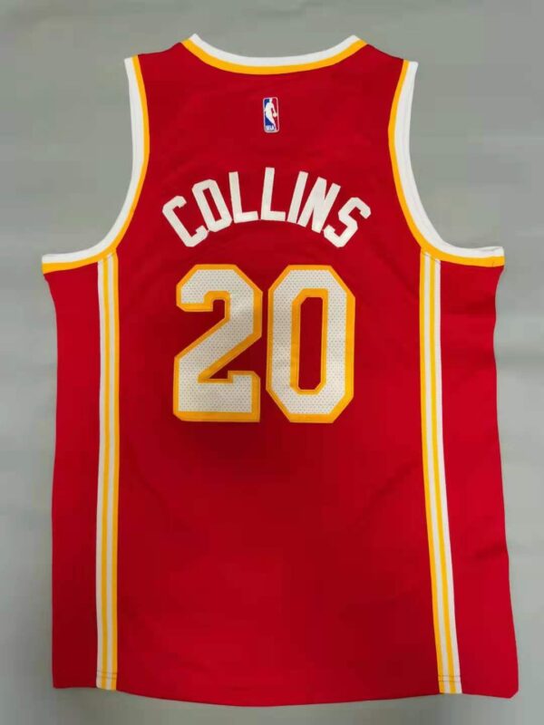 Men's Atlanta Hawks John Collins #20 Red 2019/20 Swingman Jersey - Image 2