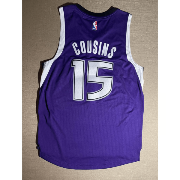 Swingman Jersey Sacramento Kings Cousins Purple #15 RARE EUC - Image 2