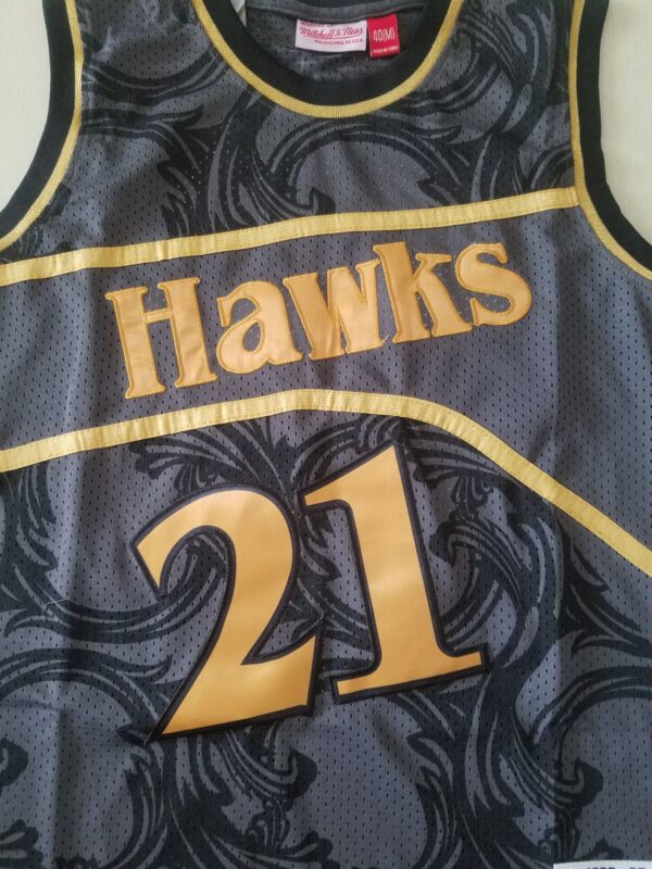 Men's Atlanta Hawks Dominique Wilkins 1986-87 Hardwood Classics Swingman Jersey - Image 3