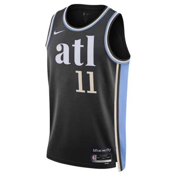 Trae Young Atlanta Hawks2023-2024 season Jersey - Black - City Edition - Image 2