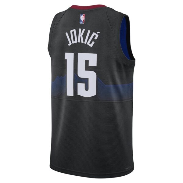 Men's Denver Nuggets Black 2024 Finished Swingman2023-2024 season Jersey City Edition - Image 3
