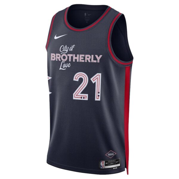 Joel Embiid Philadelphia 76ers  City Edition2023-2024 season Jersey - Image 2