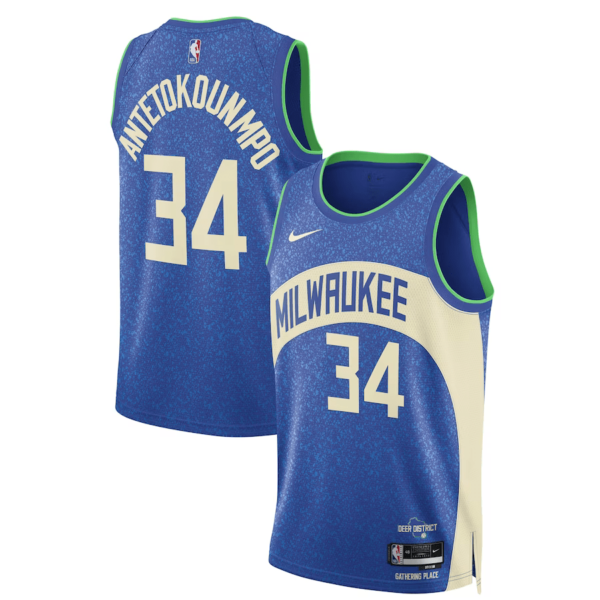 Giannis Antetokounmpo Milwaukee Bucks2023-2024 season Jersey - Image 3