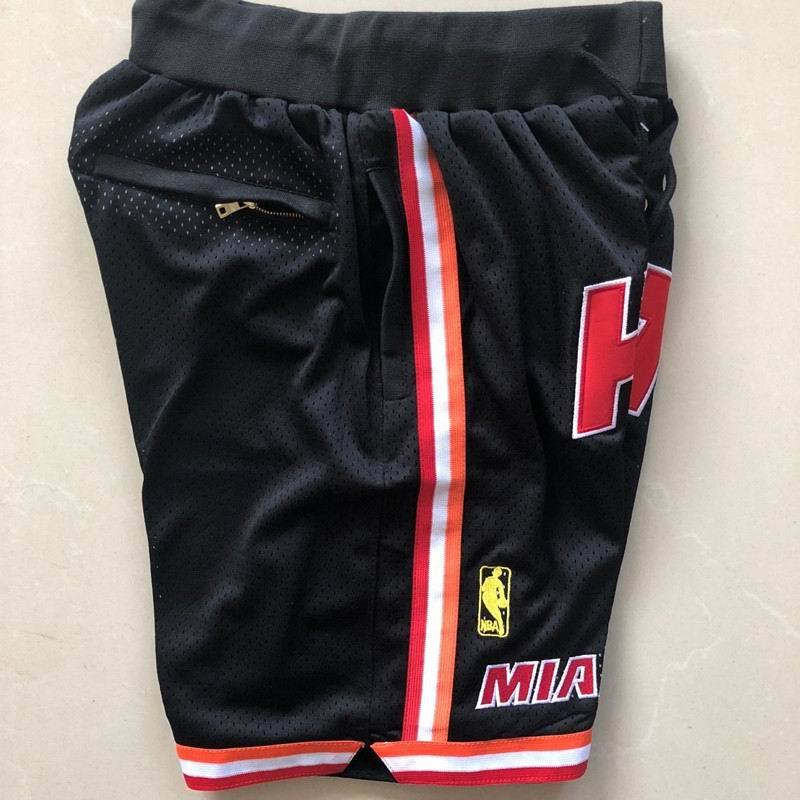 Miami Heat Black Basketball Shorts - Image 4