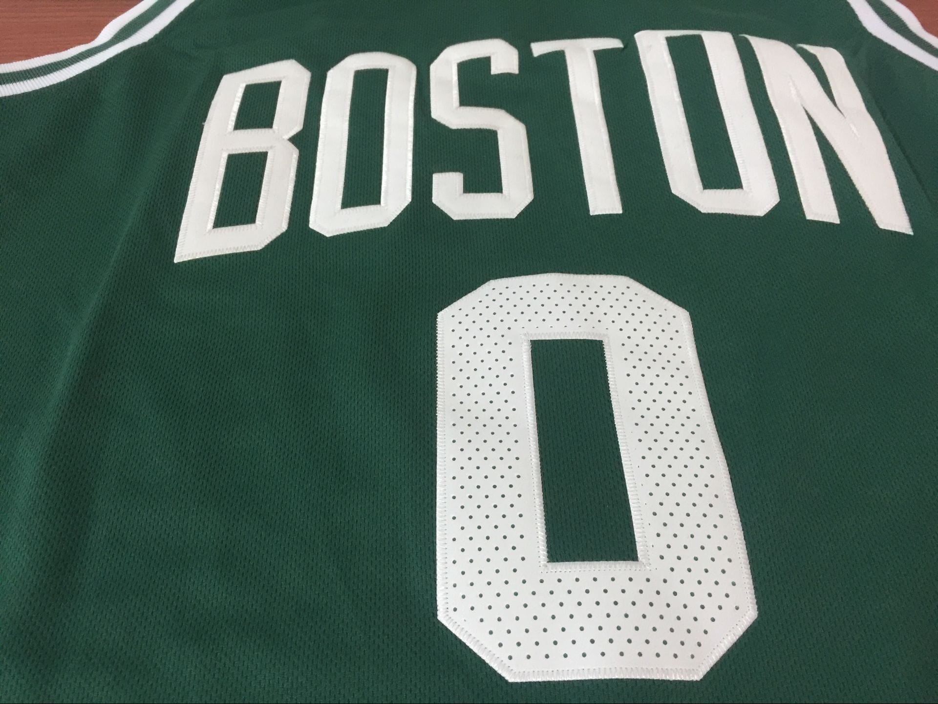 Men's Boston Celtics Jayson Tatum #0 Green Swingman Jersey - Image 3