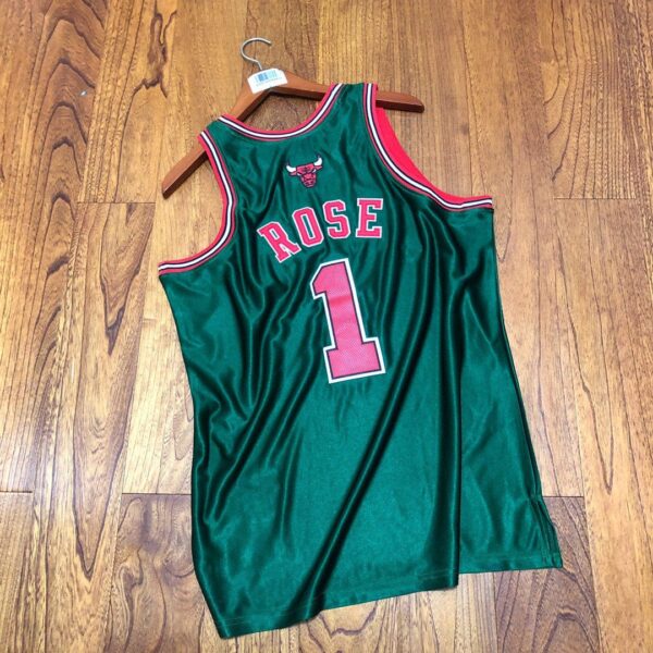 Derrick Rose Chicago Bulls Throwback Jersey St. Patrick's Day - Image 3
