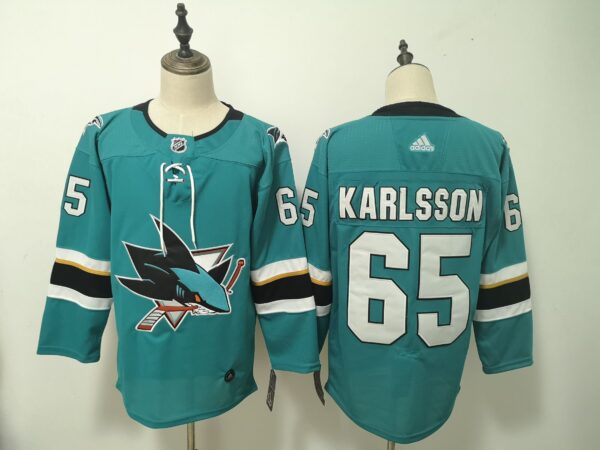 NHL San Jose Sharks KARLSSON # 65 Jersey