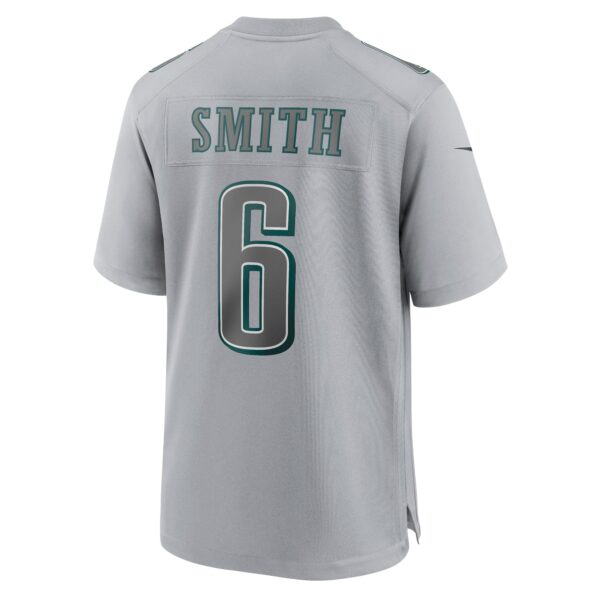 DeVonta Smith Philadelphia Eagles  Super Bowl LVII Patch Atmosphere Fashion Game Jersey - Gray - Image 4
