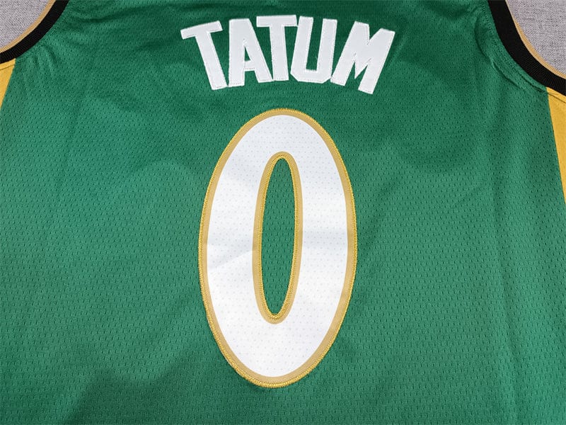 Men's Boston Celtics Jayson Tatum #0 Green 2022/23 Swingman Jersey - City Edition - Image 4