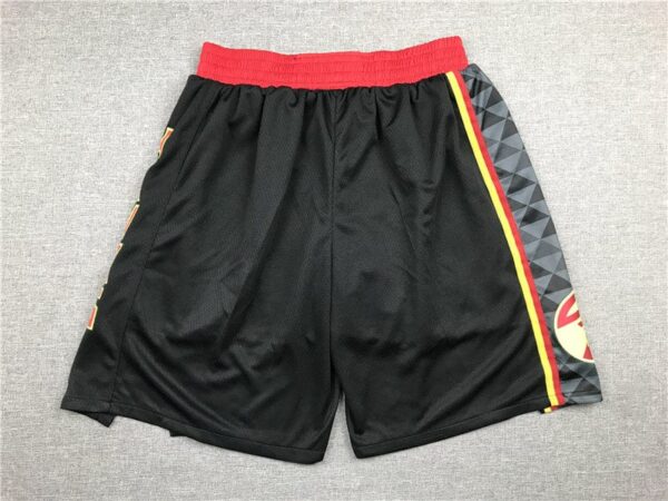Men's Atlanta Hawks Black Basketball Retro Shorts - Image 2