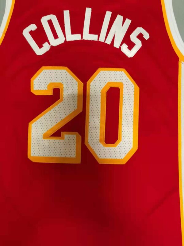 Men's Atlanta Hawks John Collins #20 Red 2019/20 Swingman Jersey - Image 4