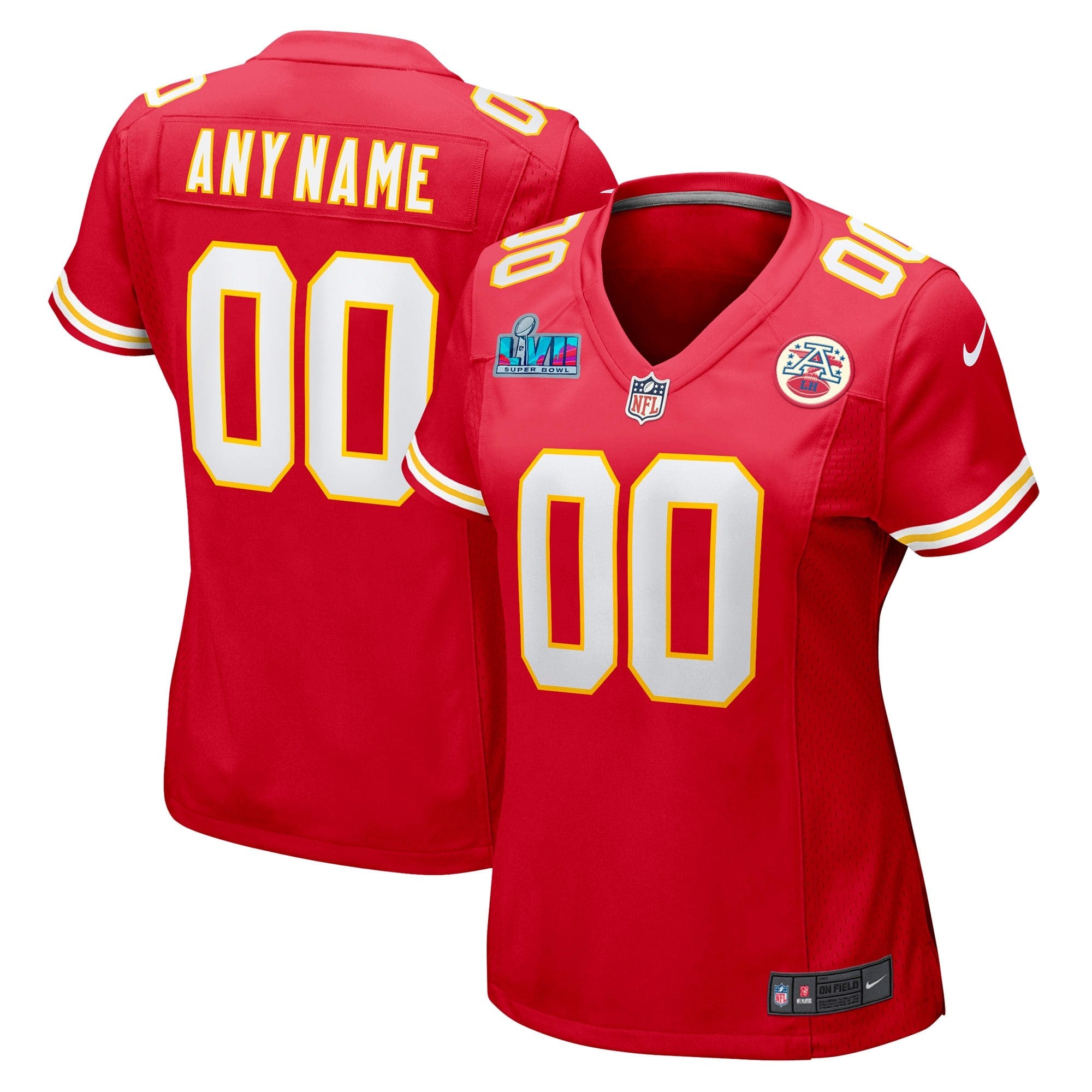 Kansas City Chiefs Nike Women's Super Bowl LVII Game Custom Jersey - Red - Image 2
