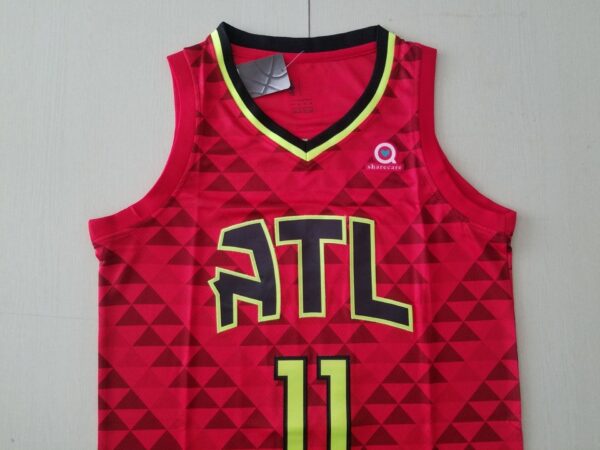 Men's Atlanta Hawks Trae Young #11 NBA Red Swingman Jersey - Image 5