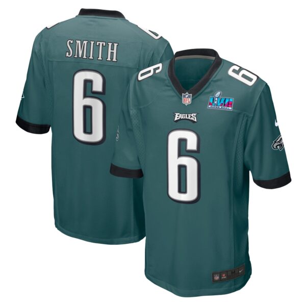 DeVonta Smith Philadelphia Eagles  Super Bowl LVII Patch Game Jersey - Midnight Green