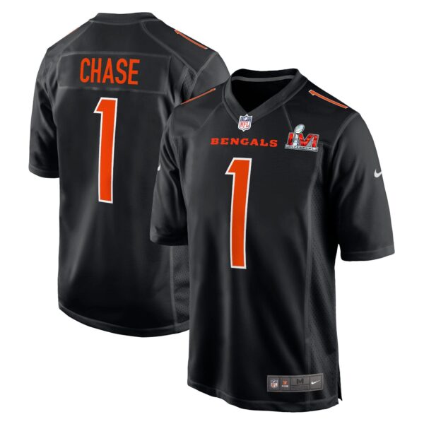 Ja'Marr Chase Cincinnati Bengals  Super Bowl LVI Bound Game Fashion Jersey - Black - Image 2