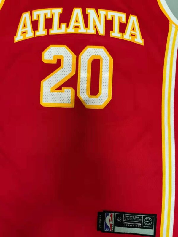 Men's Atlanta Hawks John Collins #20 Red 2019/20 Swingman Jersey - Image 3