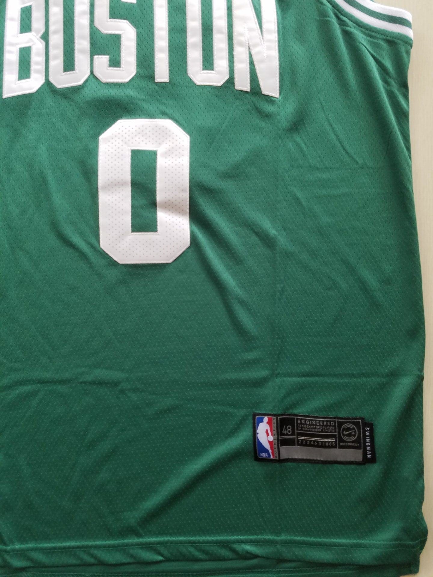 Men's Boston Celtics Jayson Tatum #0 NBA Green 2020/21 Swingman Jersey - Image 5