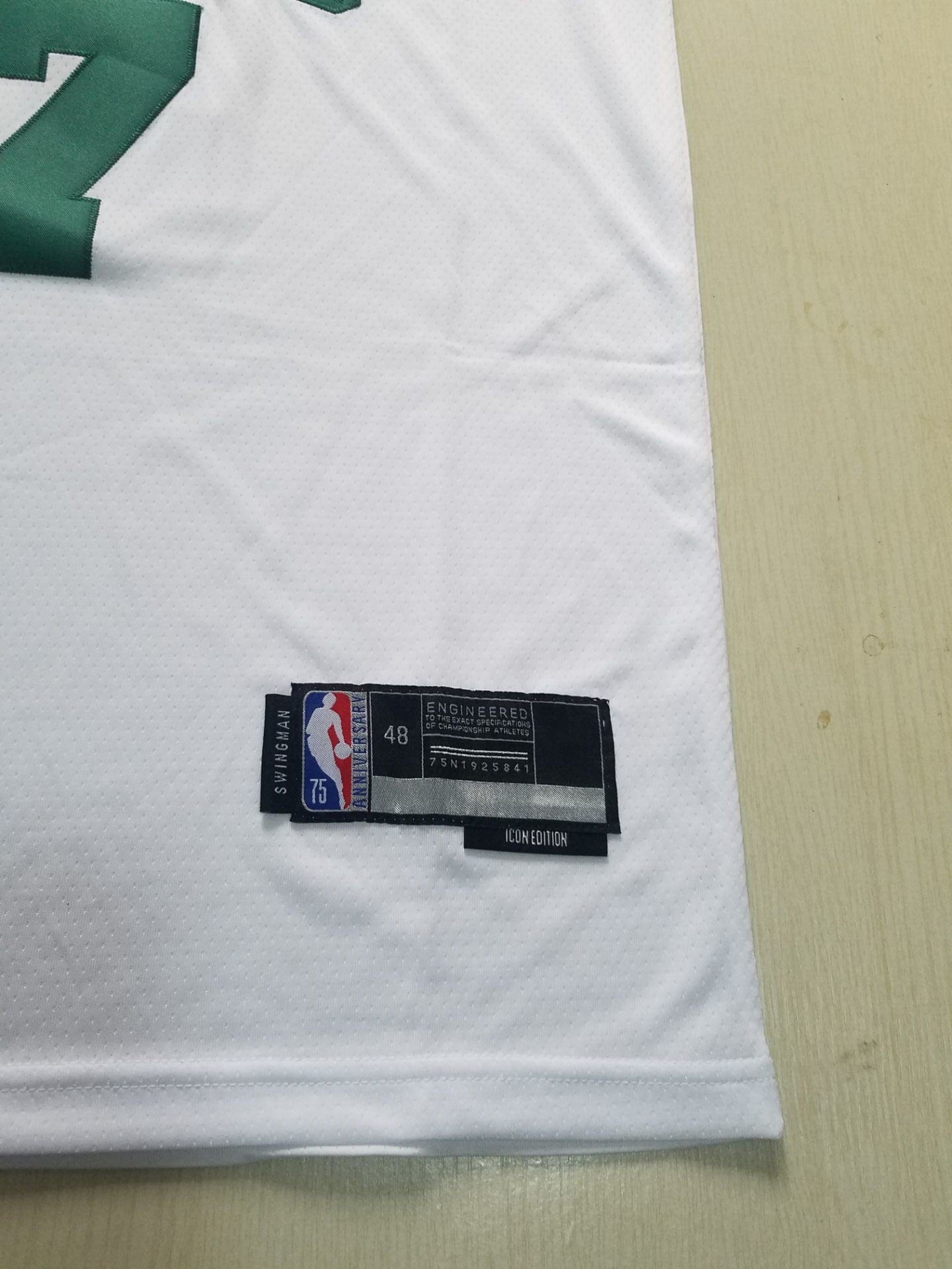 Men's Boston Celtics Jaylen Brown #7 NBA White Replica Jersey - Image 5