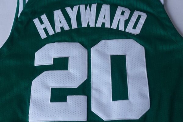 Men's Boston Celtics Gordon Hayward #20 NBA Green Replica Jersey - Image 4