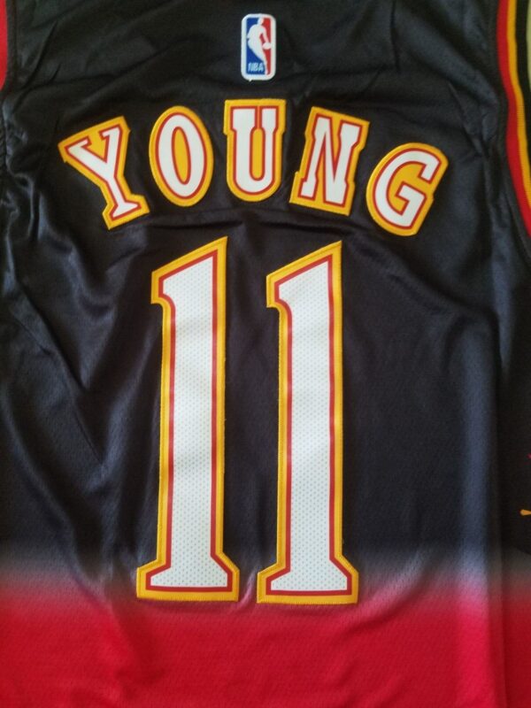 Men's Atlanta Hawks Trae Young #11 NBA Swingman Jersey - Retro Red - Image 3