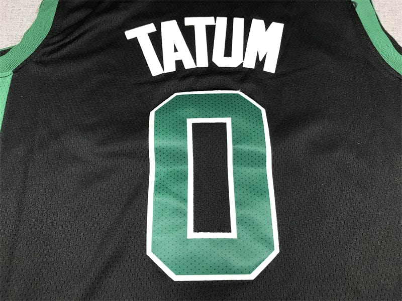Men's Boston Celtics Jayson Tatum #0 Black 2022/23 Statement Edition Swingman Jersey - Image 4