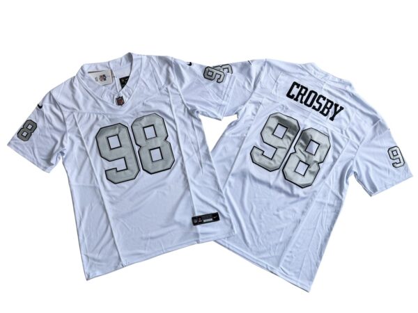 Las Vegas Raiders 98# Maxx Crosby Nike Vapor F.U.S.E. Limited Jersey