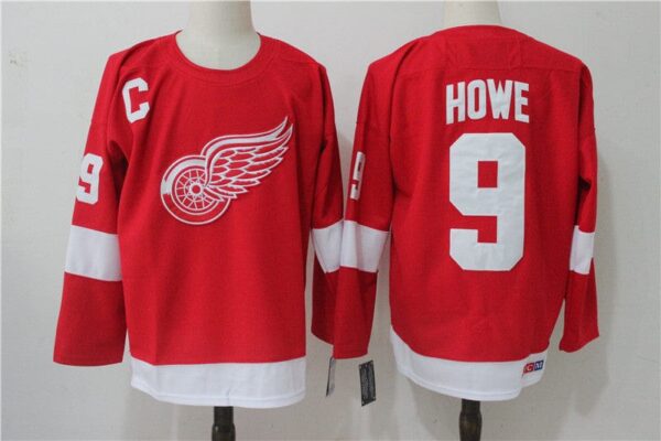 NHL Detroit Red Wings  HOWE  # 9  Jersey