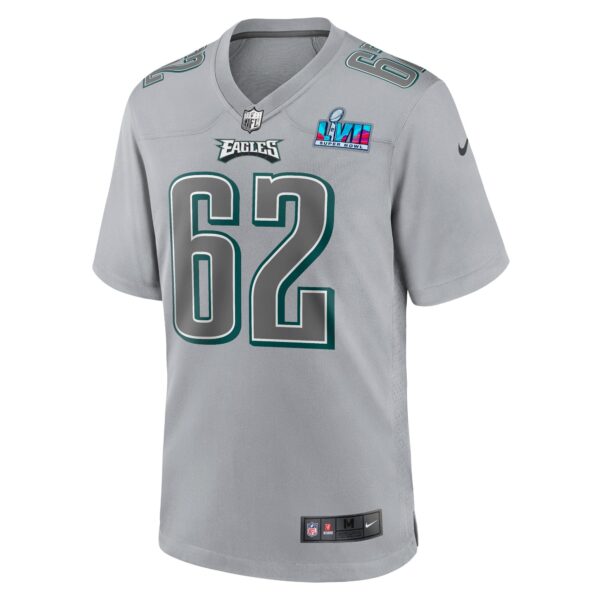 Jason Kelce Philadelphia Eagles  Youth Super Bowl LVII Patch Atmosphere Fashion Game Jersey - Gray - Image 3