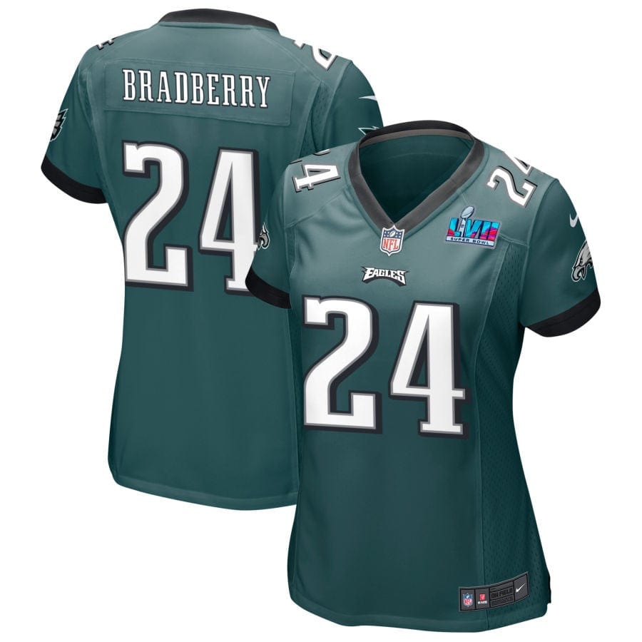 James Bradberry Philadelphia Eagles Women's Super Bowl LVII Game Jersey - Midnight Green