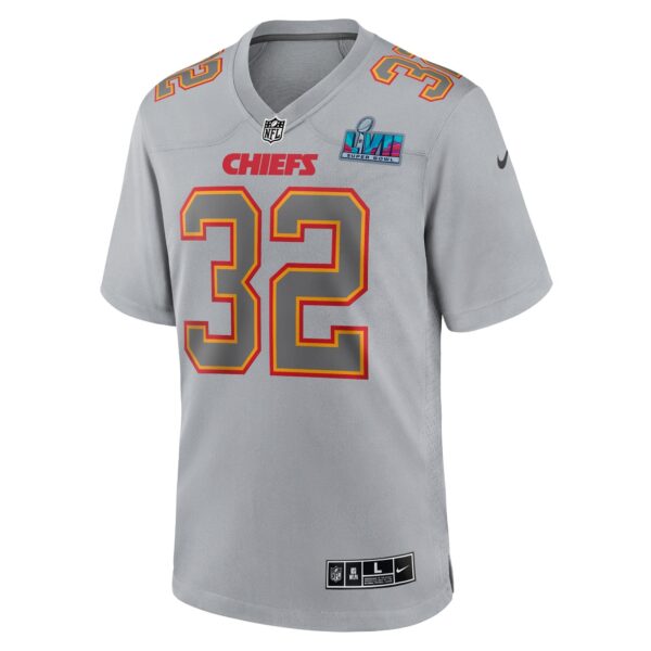 Nick Bolton Kansas City Chiefs Nike Super Bowl LVII Patch Atmosphere Fashion Game Jersey - Gray - Image 3