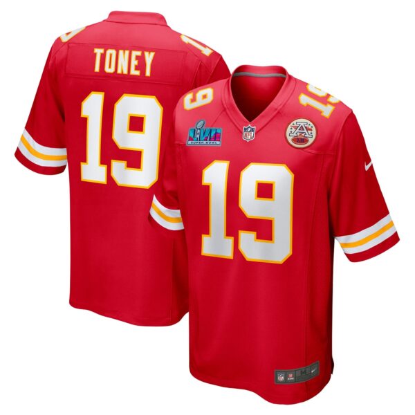 Kadarius Toney Kansas City Chiefs Nike Super Bowl LVII Patch Game Jersey - Red - Image 2