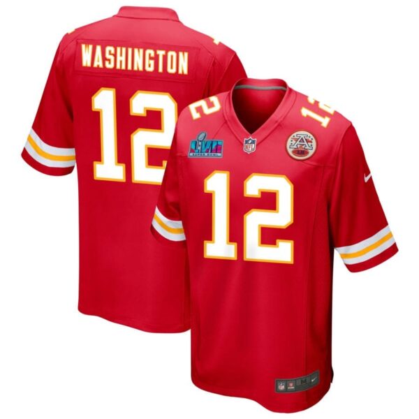 Montrell Washington Kansas City Chiefs Nike Super Bowl LVII Game Jersey - Red