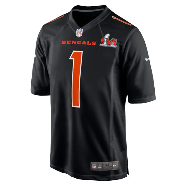 Ja'Marr Chase Cincinnati Bengals  Super Bowl LVI Bound Game Fashion Jersey - Black - Image 3
