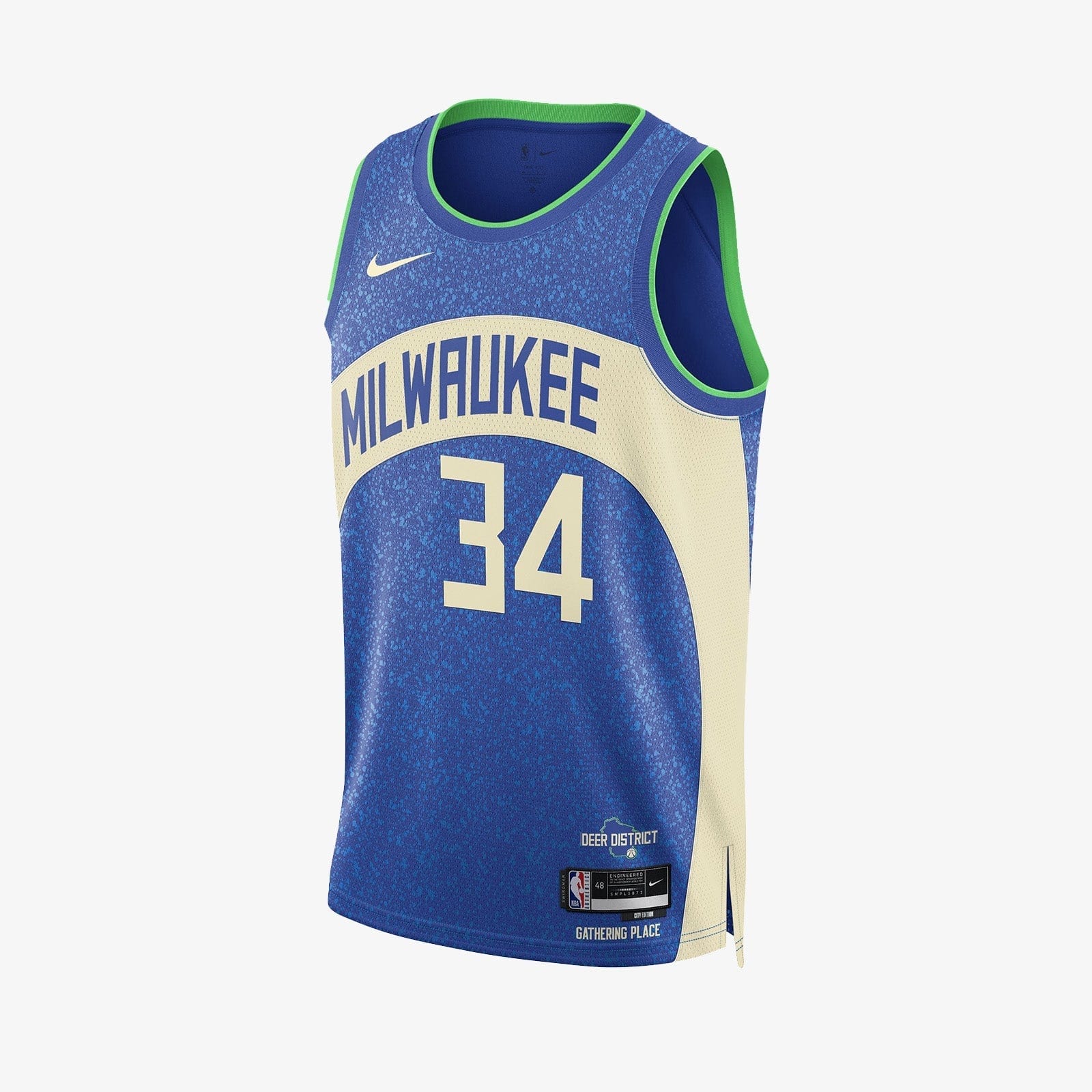 Giannis Antetokounmpo Milwaukee Bucks 2024 City Edition Swingman Jersey - Blue