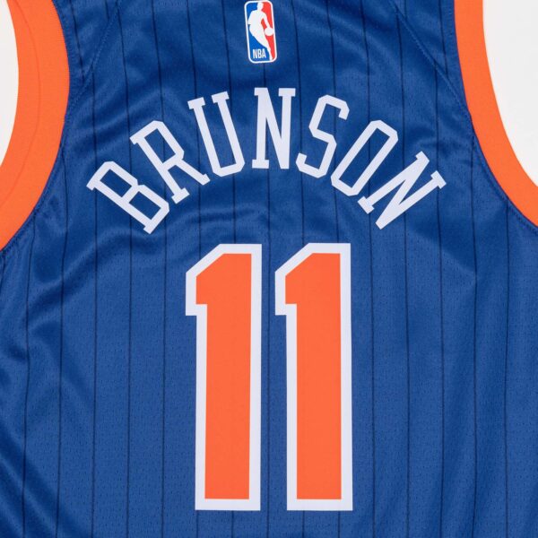 Jalen Brunson New York Knicks 2024 City Edition Swingman Jersey - Navy - Image 4