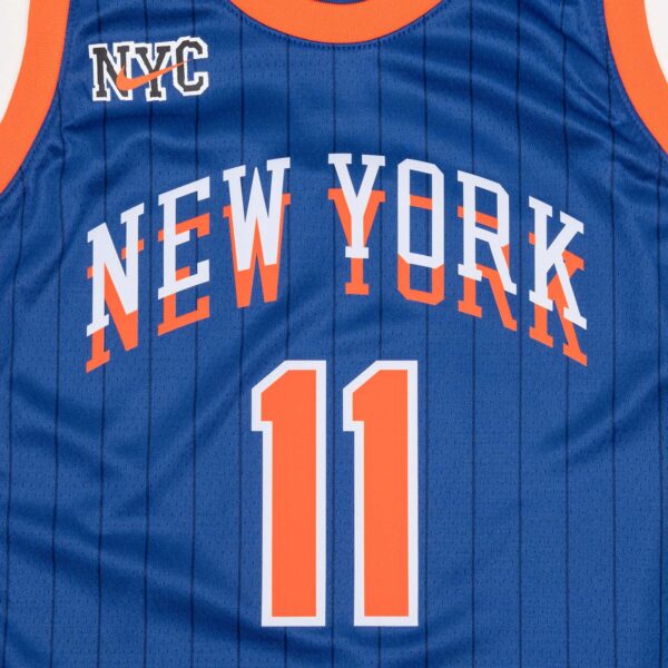 Jalen Brunson New York Knicks 2024 City Edition Swingman Jersey - Navy - Image 3