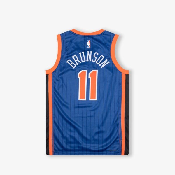 Jalen Brunson New York Knicks 2024 City Edition Swingman Jersey - Navy - Image 2
