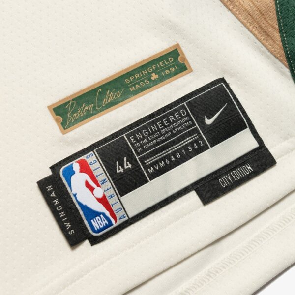 Jayson Tatum Boston Celtics 2024 City Edition Swingman Jersey - White - Image 5