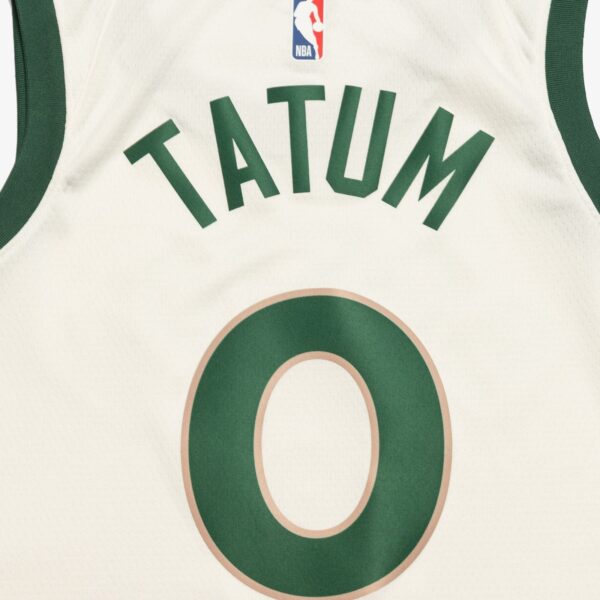 Jayson Tatum Boston Celtics 2024 City Edition Swingman Jersey - White - Image 4