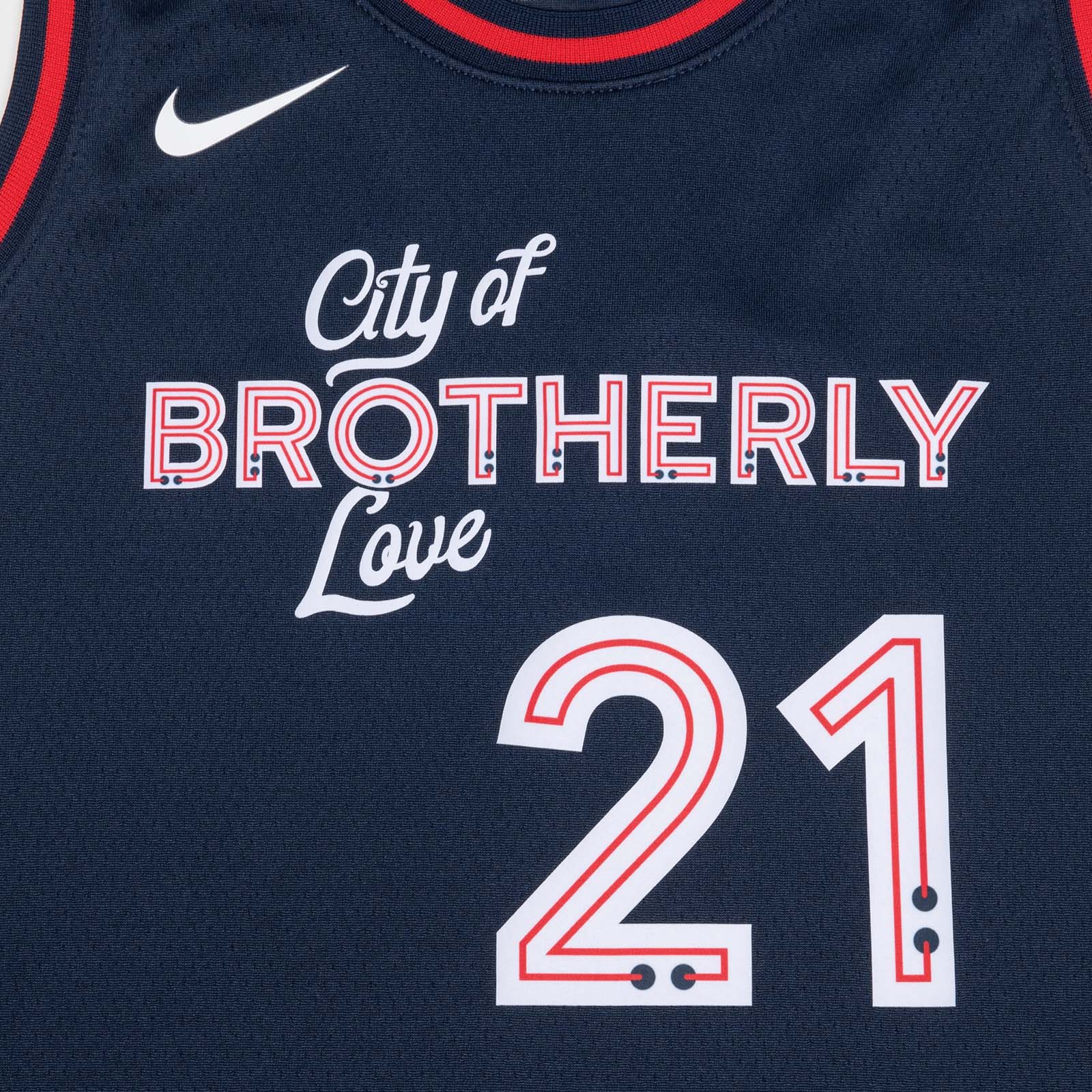 Joel Embiid Philadelphia 76ers 2024 City Edition Swingman Jersey - Black - Image 3