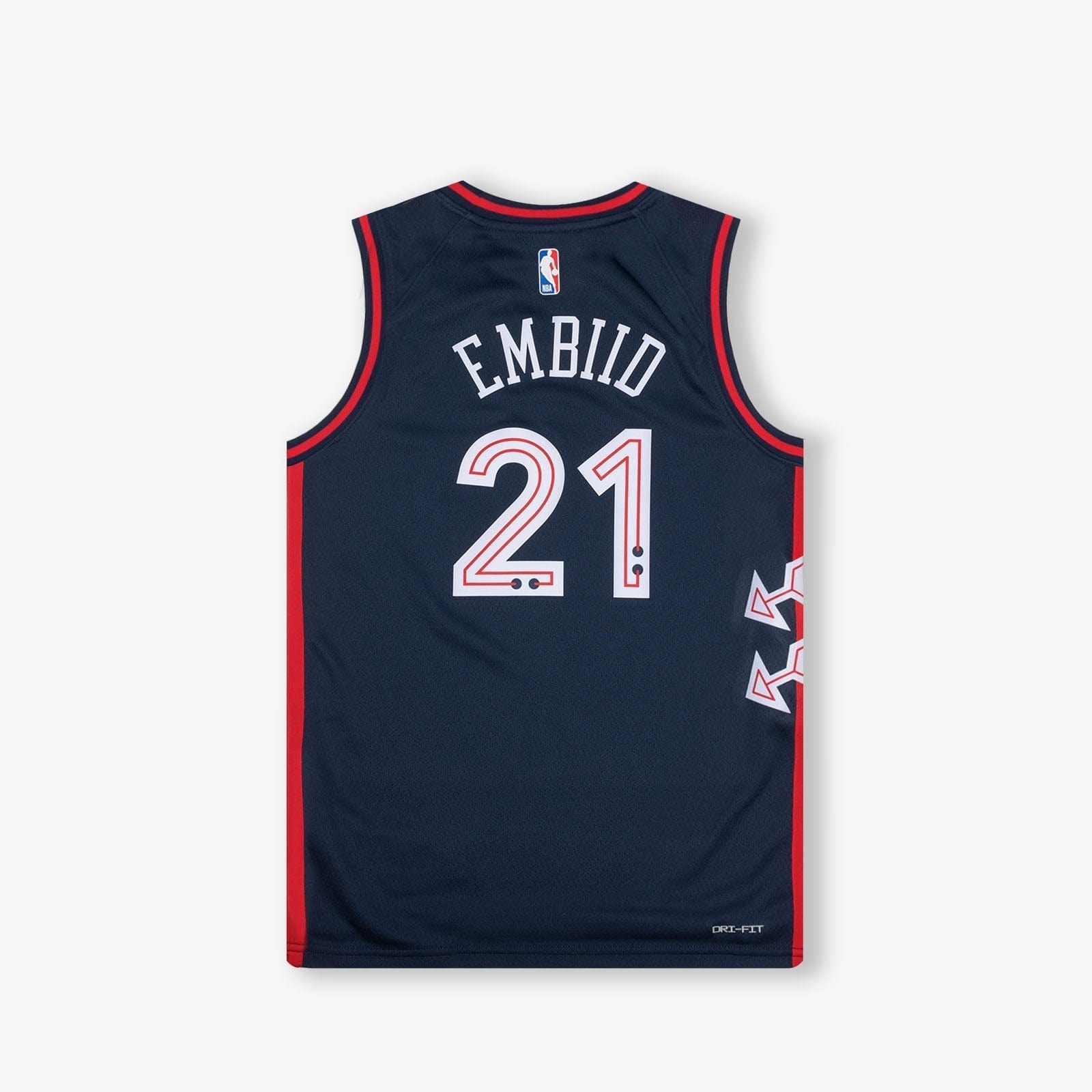 Joel Embiid Philadelphia 76ers 2024 City Edition Swingman Jersey - Black - Image 2