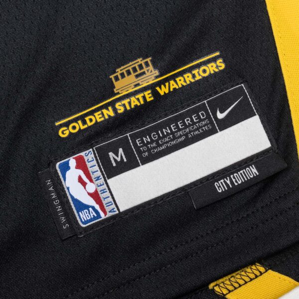 Klay Thompson Golden State Warriors 2024 City Edition Swingman Jersey - Black - Image 4