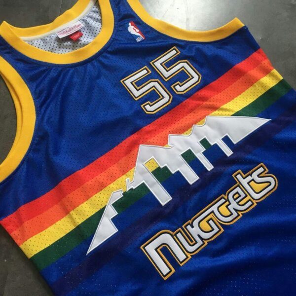 Dikembe Mutombo Denver Nuggets Throwback Jersey - Image 5