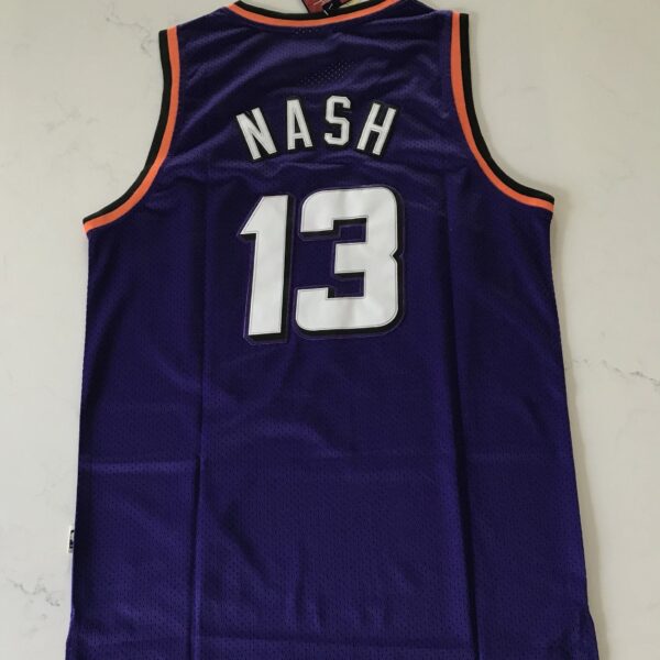Steve Nash Phoenix Suns Purple Throwback Jersey - Image 3